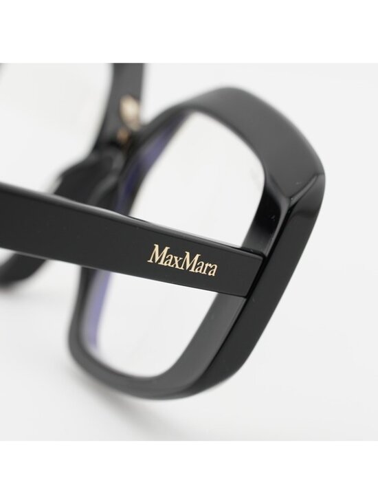 Max Mara MM5131-B 001 Eyeglasses Black 53mm Geometric Frame, Blue Light Block main image 6